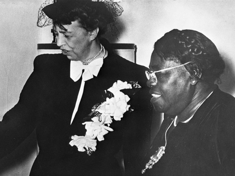 Mary McLeod Bethune with First Lady Eleanor Roosevelt (c. 1937) 