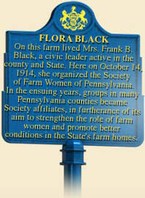 This is the marker that sits on the property in front of the farm that Flora and Franklin owned while they were married with kids.