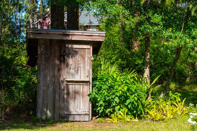 Garden shed behind the Moore House