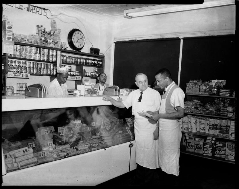 Interior of Lutz Meat Market (1963)