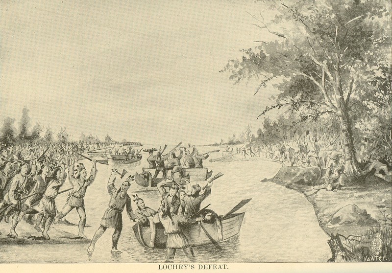 An illustration of Lochry's Defeat