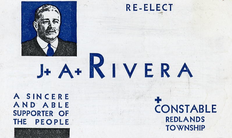 J.A. Rivera Reelection Card