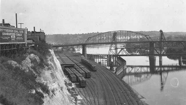 Railroad tracks near Lower Landing (1922)