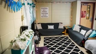 This is a quick look at what a normal common area looks like in the Lafarge Dorm.