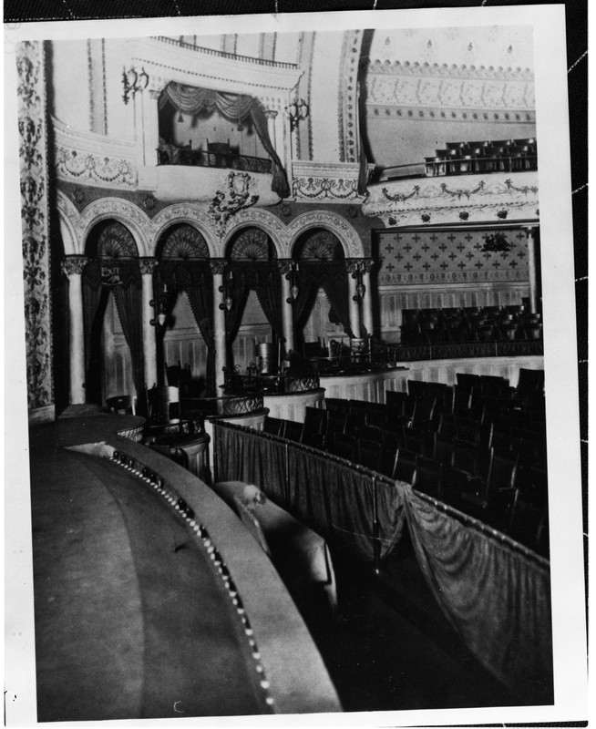 The grand Ingomar Theater, once housed inside the Carson Block Building