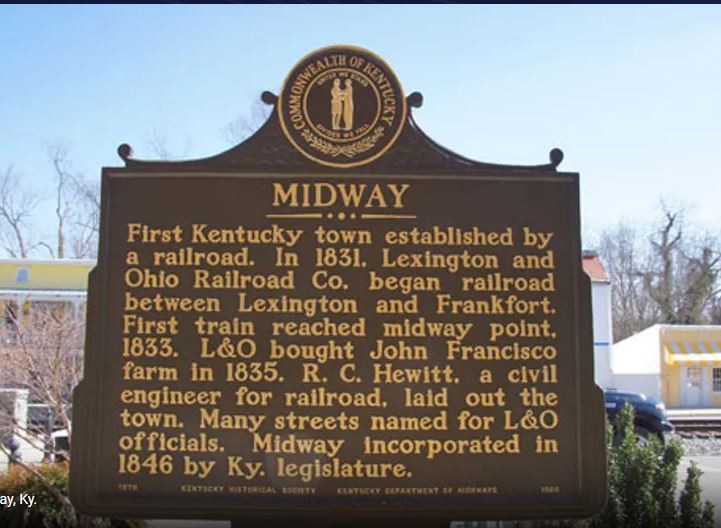 Midway Historical Marker Sign