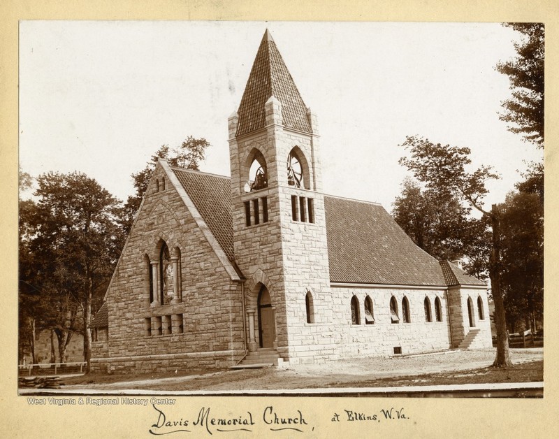 Davis Memorial Presbyterian Church circa 1890-1910, shortly after its construction