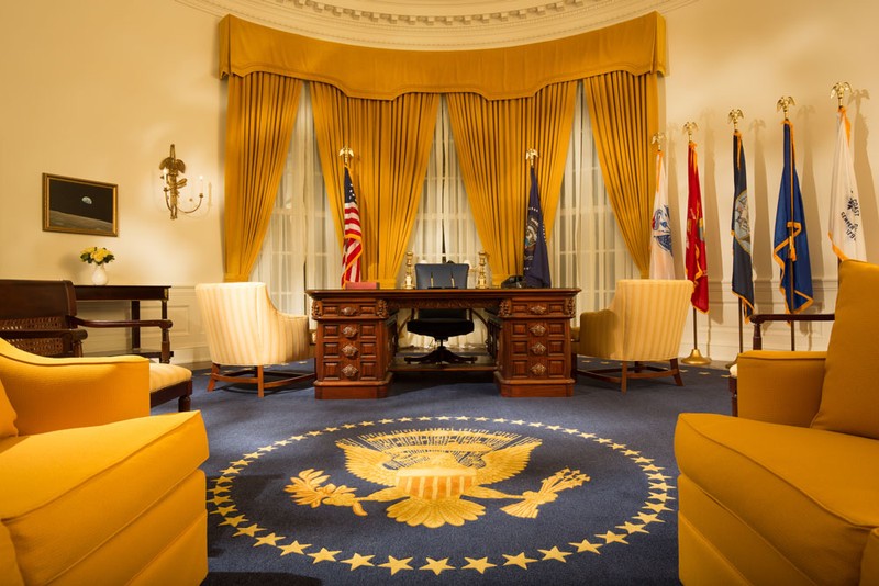 Replica of Nixon's Oval Office in the Library
