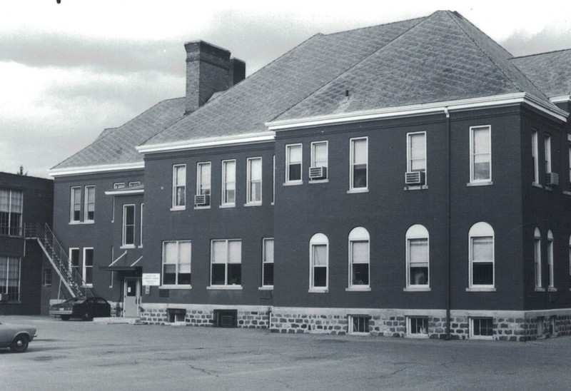 Harrison School Building, west elevation, 1978