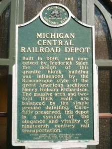 Michigan Central Railroad Depot Historical Marker