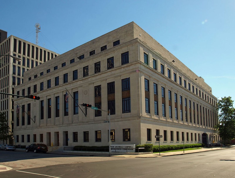 The John A Campbell US Courthouse as it appeared in September 2012