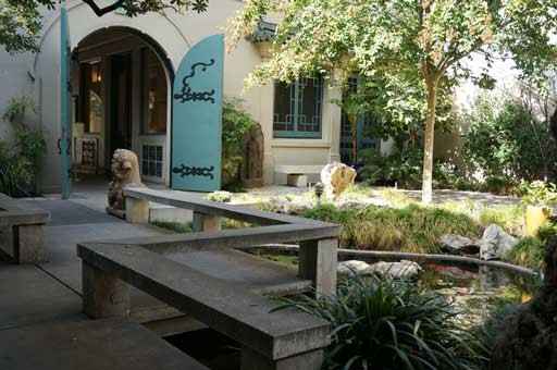 Inside the courtyard of the museum.