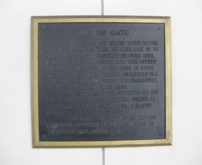 The Ship Niantic Historical Marker