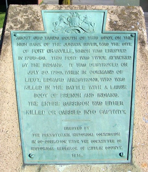 The Pennsylvania Historical Commission erected the stone marker and bronze tablet in 1916