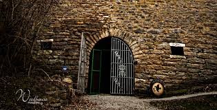 The entrance to the business's storage cellar. 