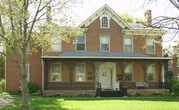 The John C. Flanagan House was built in 1837 and is the oldest standing house in Peoria.