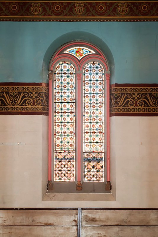 A set of La Farge's paired opalescent windows.