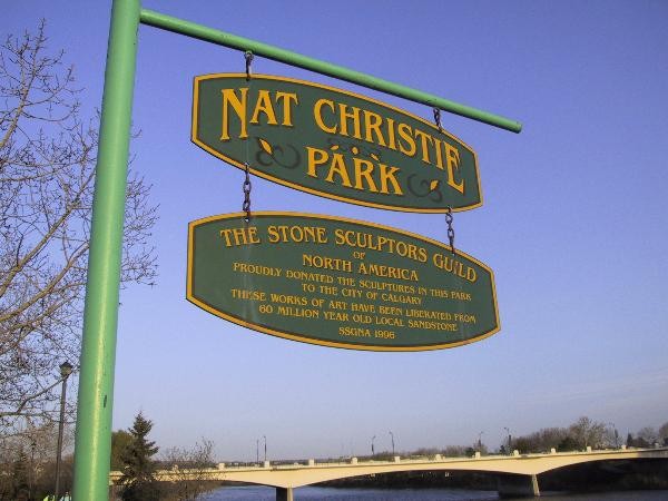 Nat Christie Park, 14th Street Bridge in the background