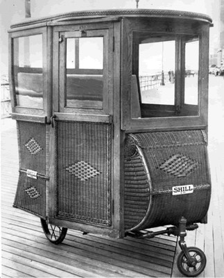 One of the Boardwalk's beloved rolling chairs