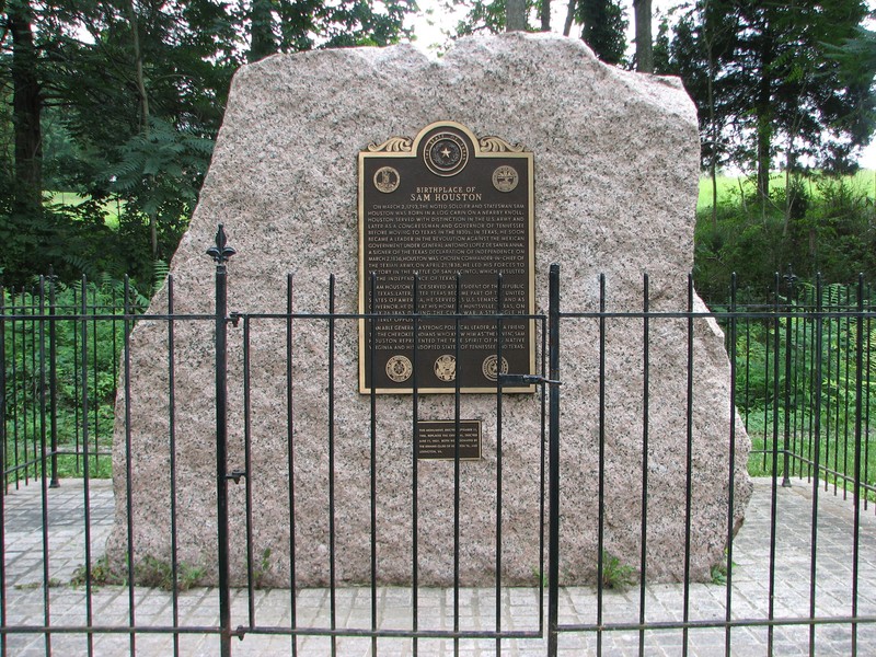 Sam Houston Birthplace Marker