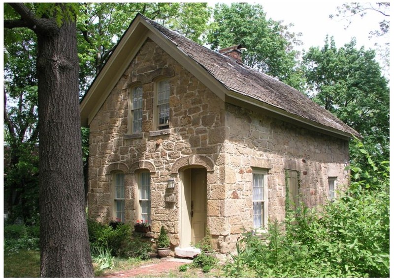 2006 Photograph of main and side elevations of George Bell House (Kansas Historical Society)