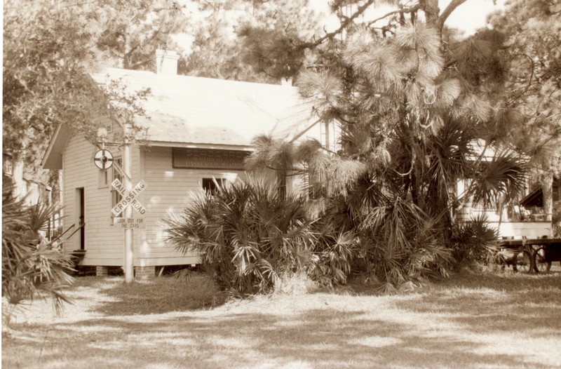 Sulphur Springs Depot at Heritage Village, Largo, Florida, 1987.