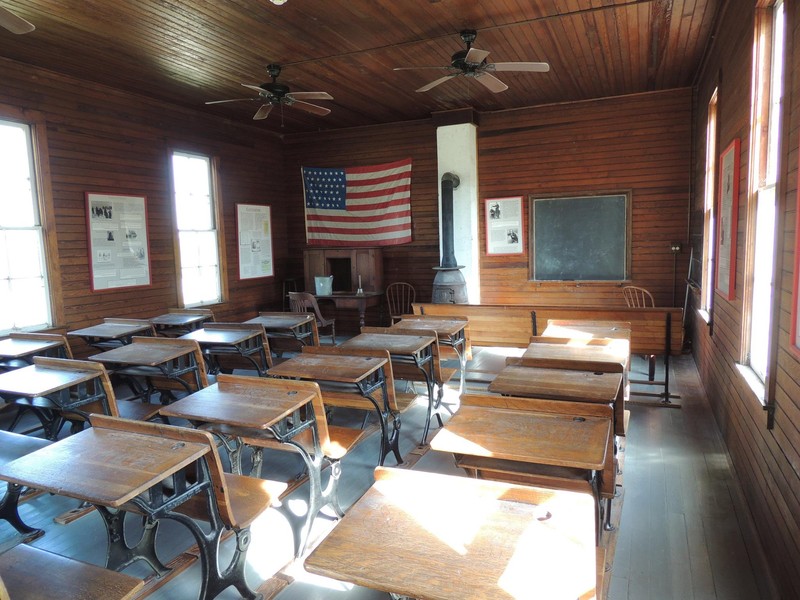 Inside of One-Room Schoolhouse/Hensley Town Hall