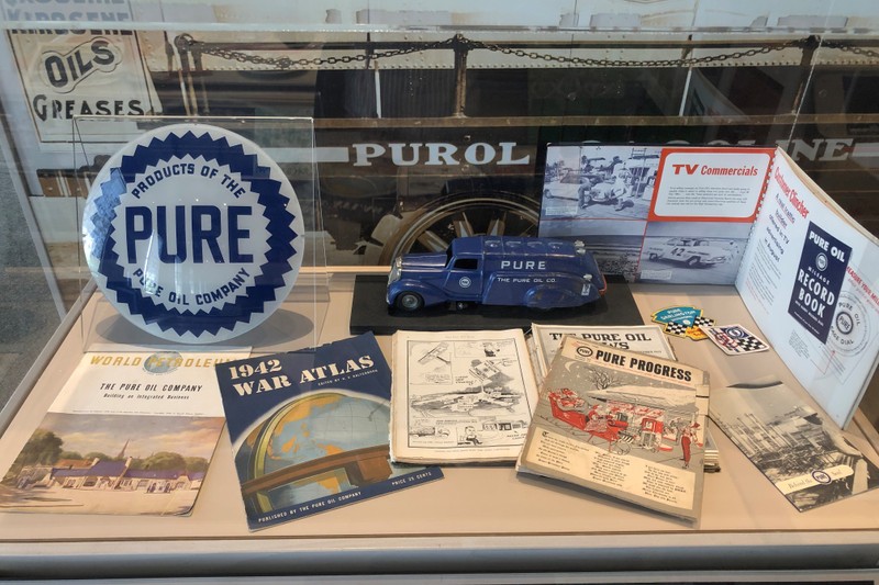 Pure Oil produced many promotional materials over the years and was a widely known brand. In the 1960's, Pure was ranked among the 100 largest industrial corporations in the United States.