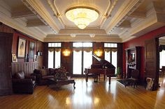 A room inside the mansion