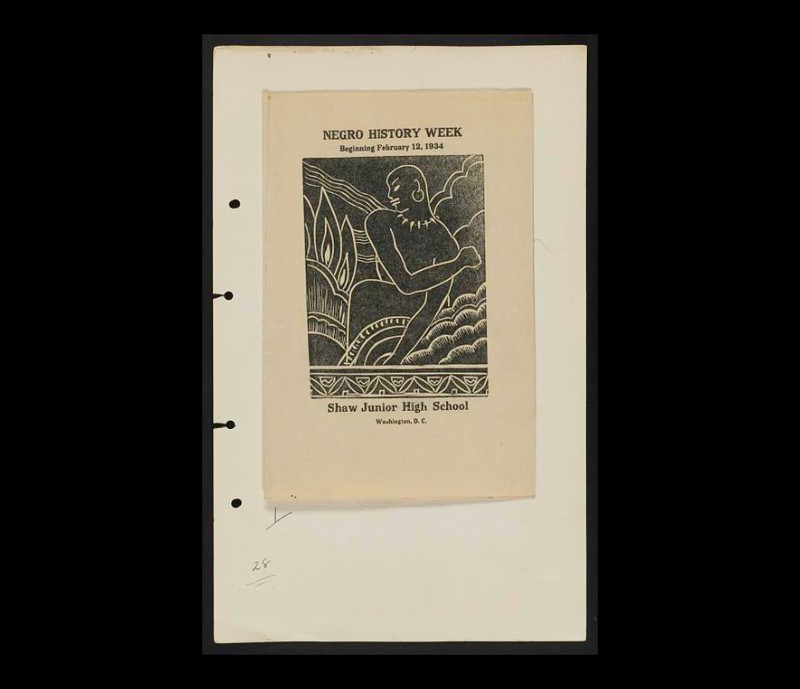 Program for Negro History Week, Beginning February 12, 1934