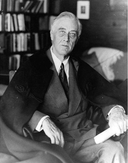 One of the final photographs of FDR taken by Madame Elizabeth Shoumatoff's photographer, Nicholas Robbins, on April 11, 1945