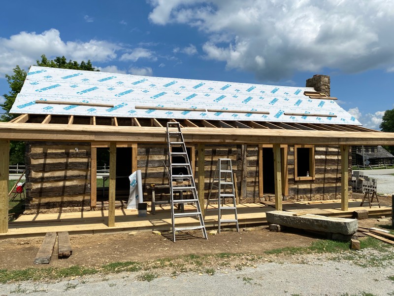 The outside and porch progress