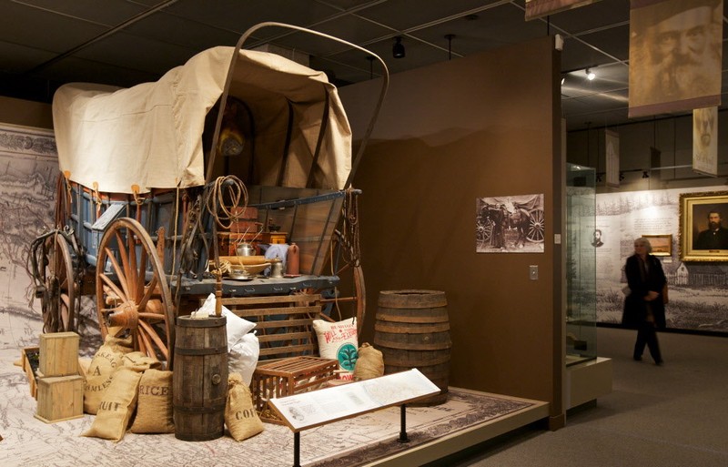 The museum features exhibits that highlight Oregon's history from ancient times to today.