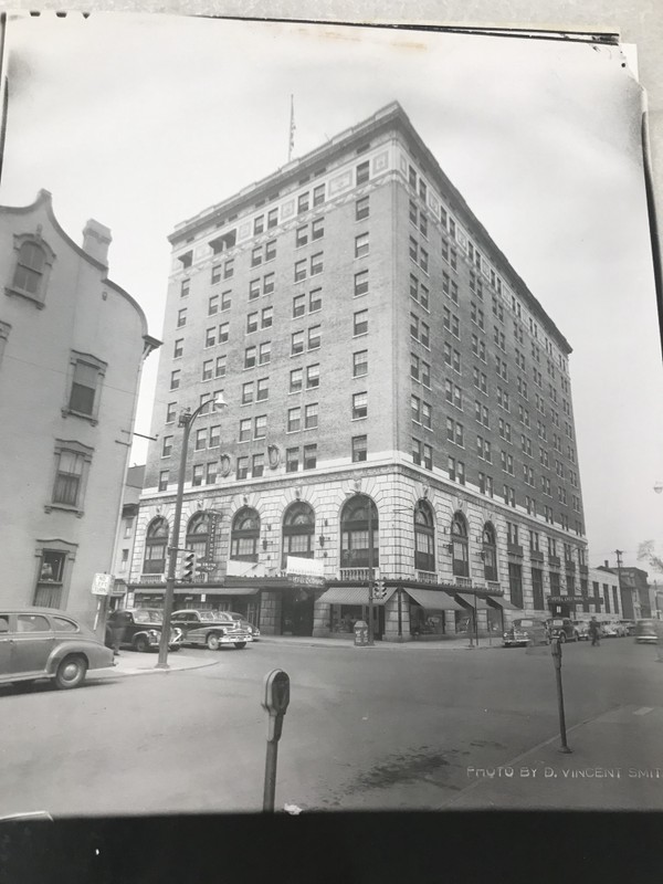 Southwest Corner of Genetti hotel in 1922