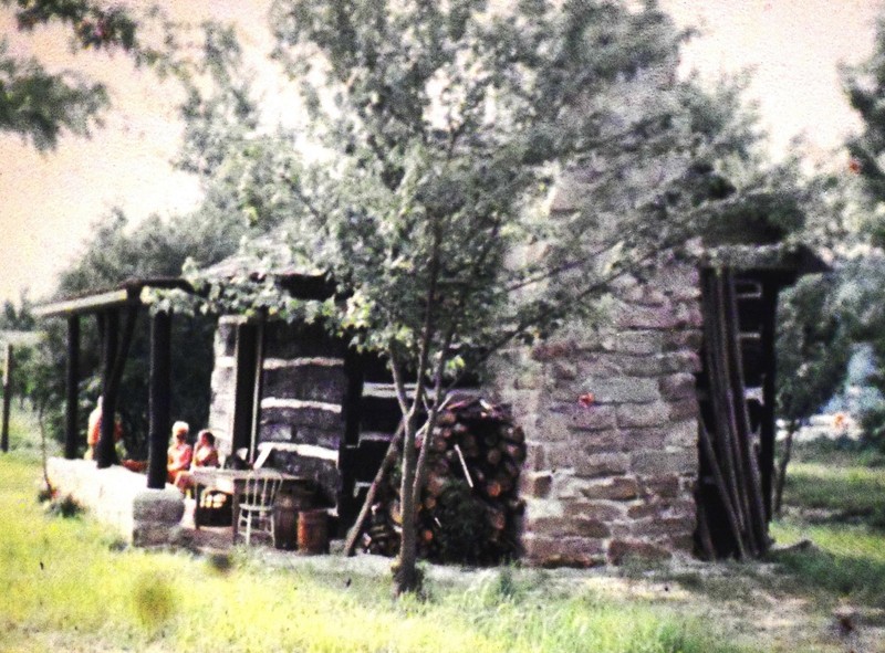 1972, shortly after the move. This was the start of the St. Albans Historical Society, formed to maintain the cabin