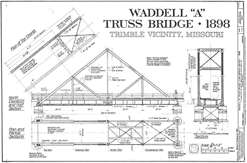 Waddell's design for the "A" Truss Bridge