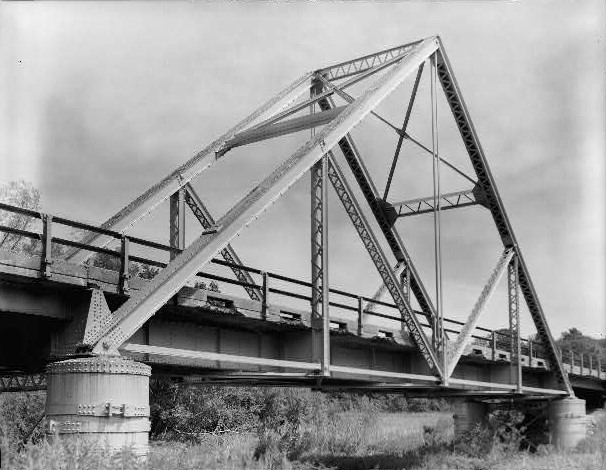 The original Waddell "A" Truss Bridge, Spanning Lin Branch Creek, Trimble vicinity, Clinton County, MO.