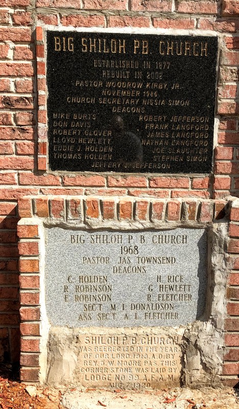 Cornerstone of Big Shiloh Primitive Baptist Church