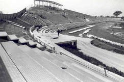 IUPUI University Library shares in its Image collection the development of the Track and Field Stadium in 1982