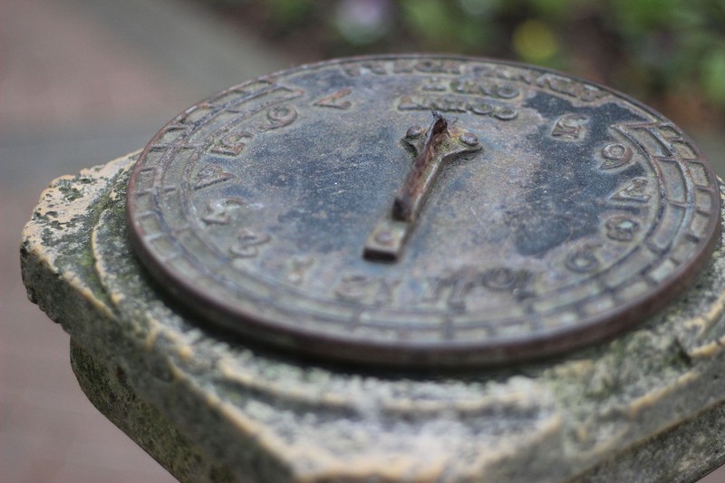 Sundial in the Shakespeare Garden, Golden Gate Park