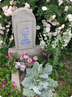 Annie's final resting spot is marked by this headstone outside the Colorado & Southern Depot