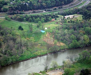 Aerial view of Ferry Farm grounds