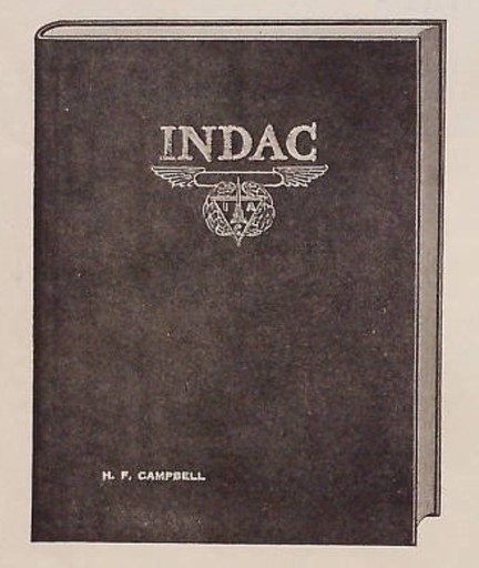 Cover of 1924 souvenir book from magazine ad by publisher, Enquirer Printing (Indianapolis Chamber of Commerce May 1924)