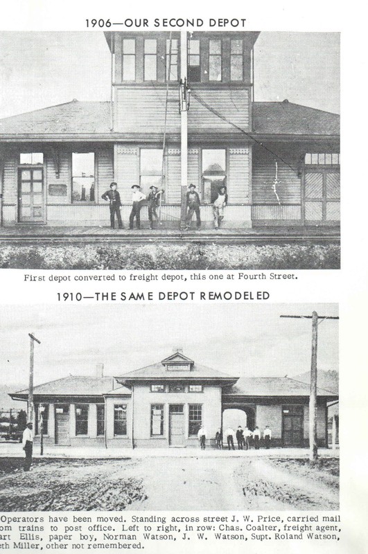 Here is a picture of the Chesapeake and Ohio Depot 
The top picture is the new Depot that was built in 1906
The bottom is the re-constructed Depot after the fire in 1910