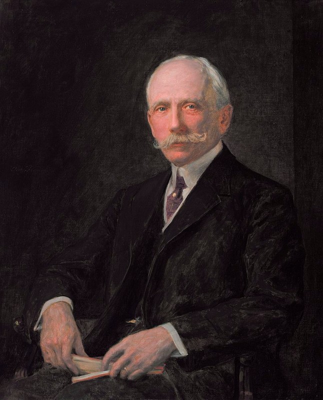 Oil painting of Dr. Dudley Peter Allen created posthumously by artist August Reinhold Franzén.