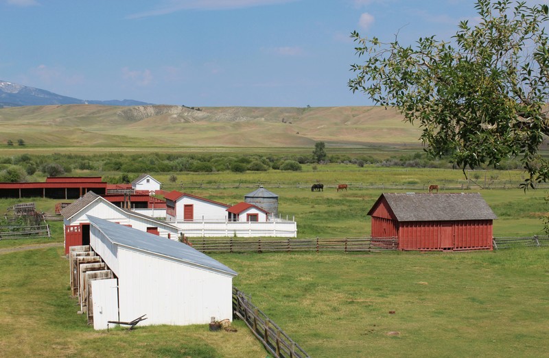 The ranch features 88 historic buildings including these.