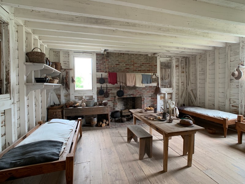 Interior of one room in the Sucky Davis Home