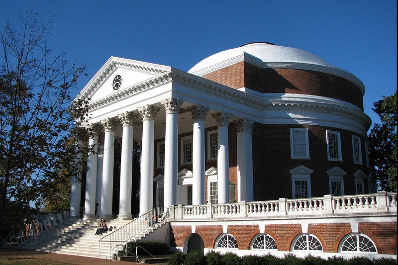 The most recognizable symbol of the University, the Rotunda stands at the north end of the Lawn and is half the height and width of the Pantheon in Rome, which was the primary inspiration for the building.