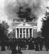 In 1895, the Rotunda was severely damaged by a fire