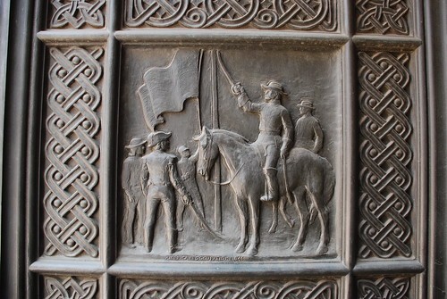 Detail of the City Hall's Bronze Doors 